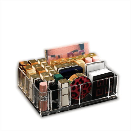 Transparent organisera smink i akryl