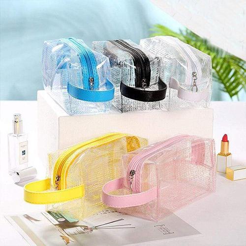 Genomskinlig sminkpåse