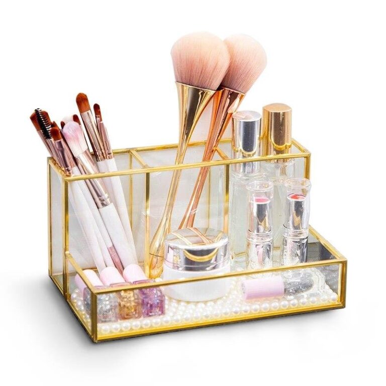 Organisateur de Maquillage Compartiment en Verre