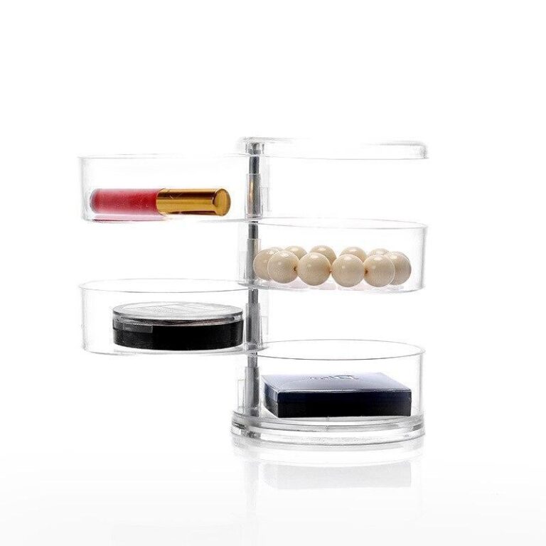 Organisera smink för badrum