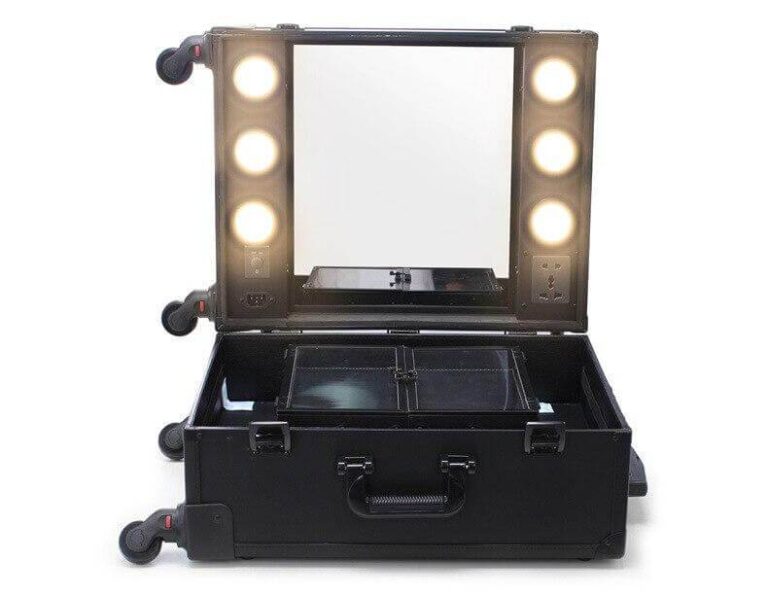 Organiserande sminklåda svart