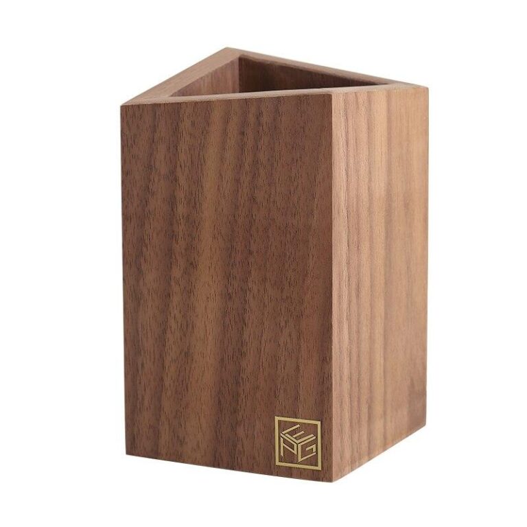 Sminkförvaring borstar av trä