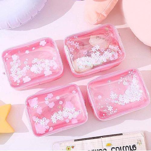 Alternative view of Rosa sminkväska