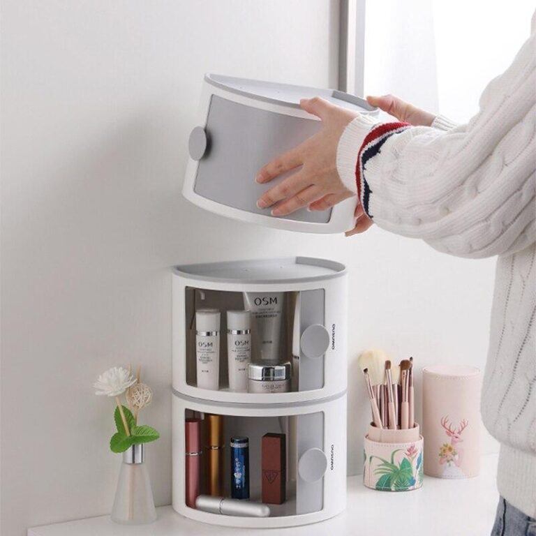 Väggmonterad sminkhållare